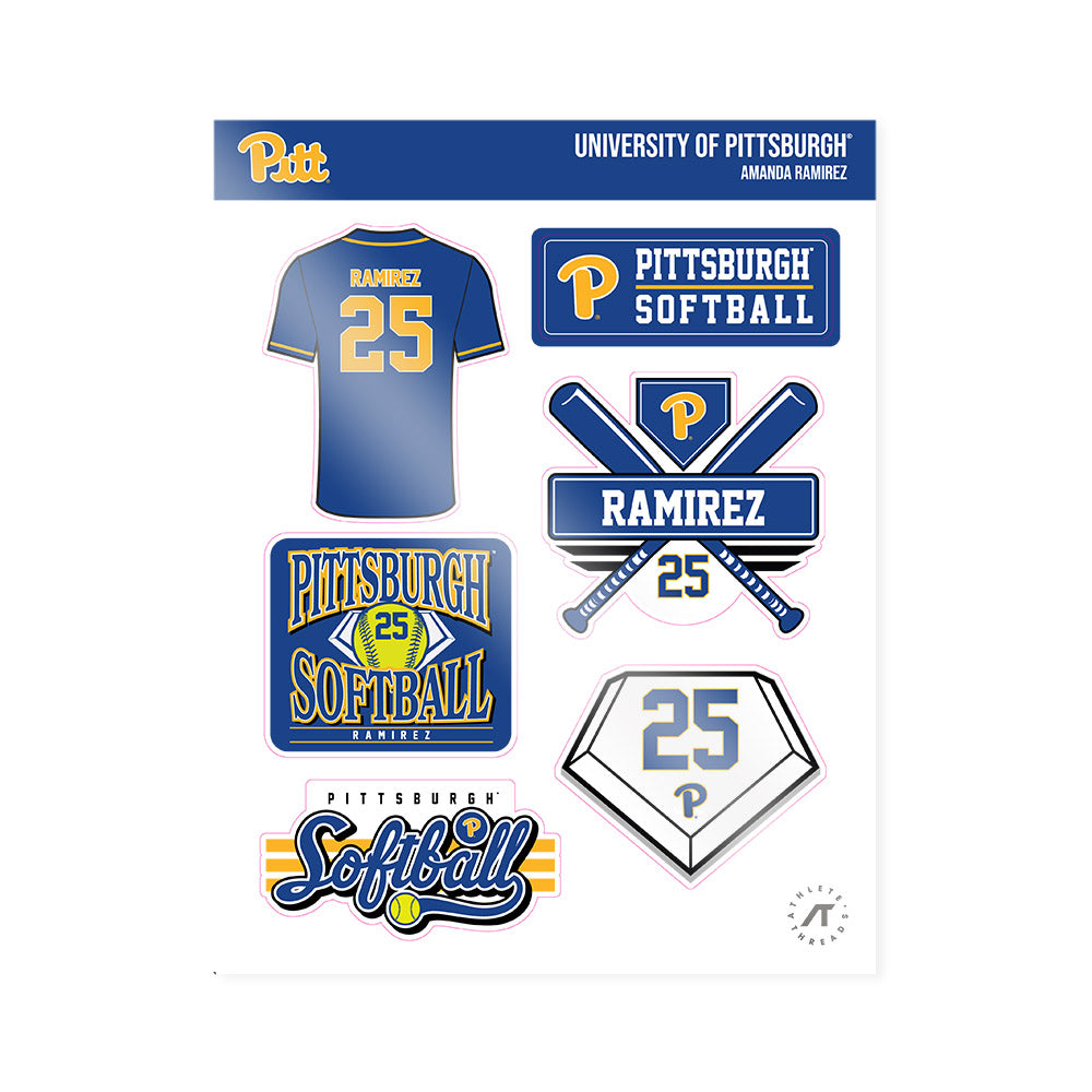Pittsburgh - NCAA Softball : Amanda Ramirez - Sticker Sheet-0