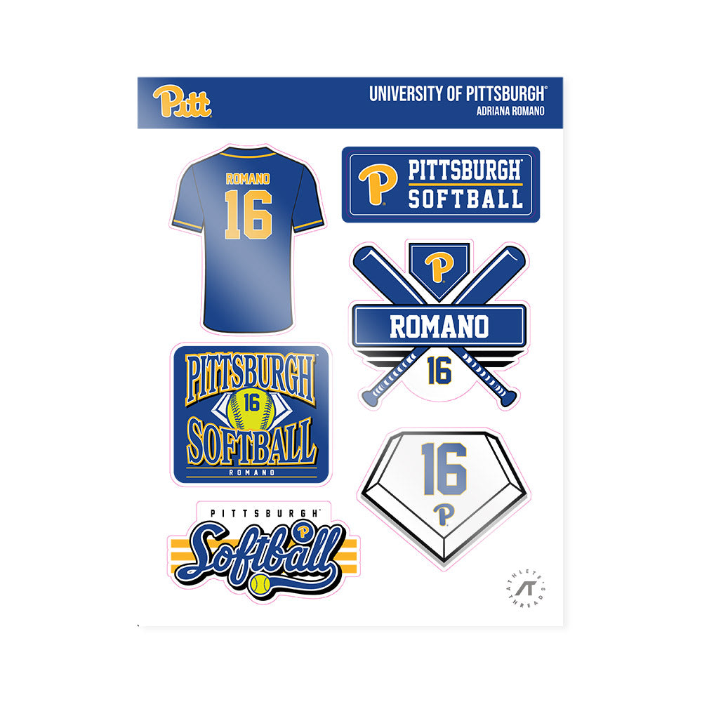 Pittsburgh - NCAA Softball : Adriana Romano - Sticker Sheet-0