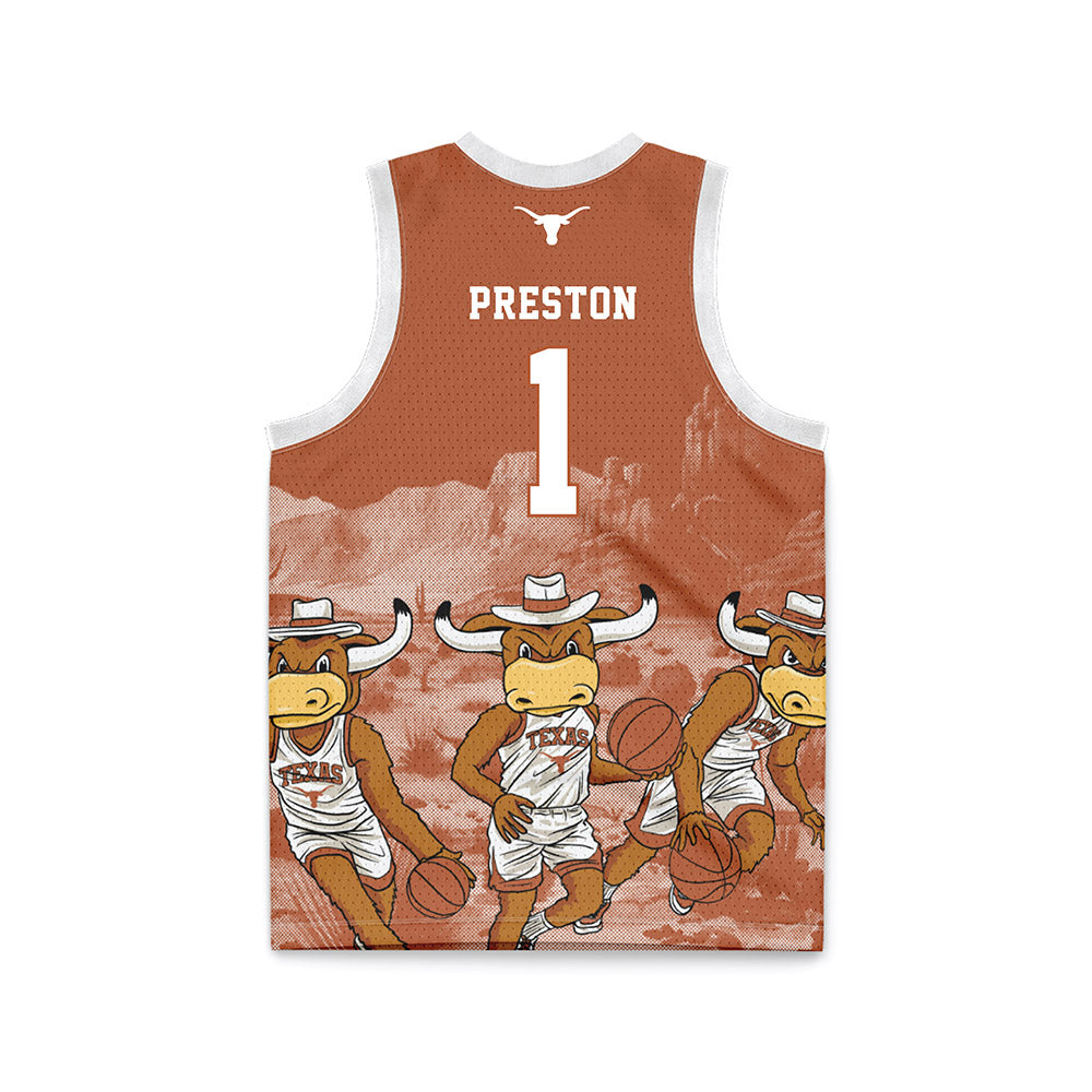 Texas - NCAA Women's Basketball : Bryanna Preston - Ball is Life Basketball Jersey-1