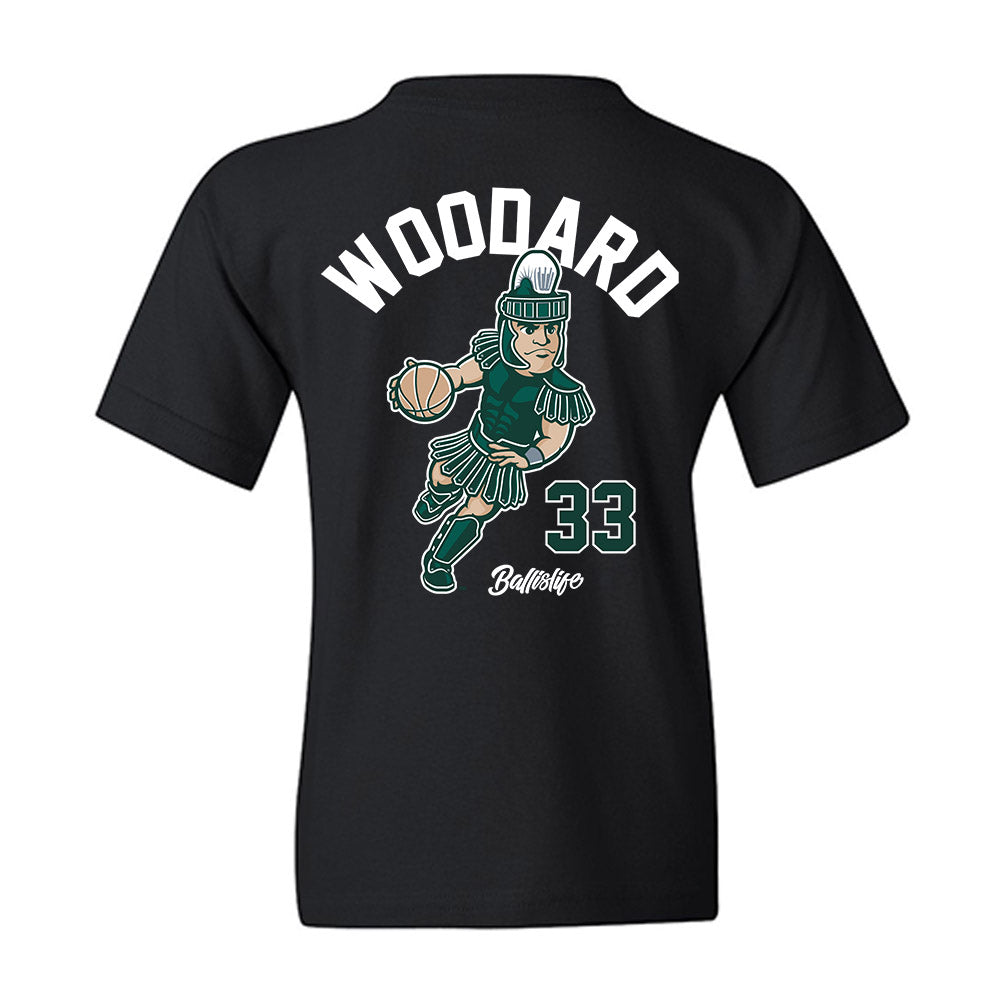 Michigan State - NCAA Women's Basketball : Juliann Woodard - Ball is Life Youth T-Shirt-1