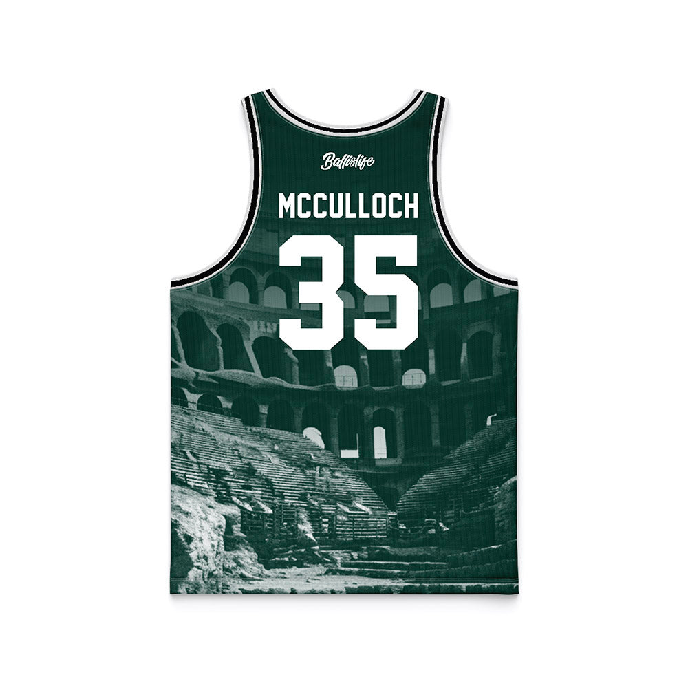 Michigan State - NCAA Men's Basketball : Jesse McCulloch - Ball is Life Basketball Jersey-1