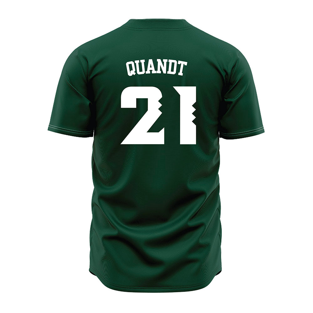 Hawaii - NCAA Baseball : Jared Quandt - Green Jersey-1