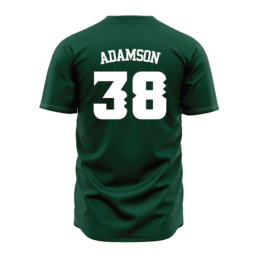 Hawaii - NCAA Baseball : Charlie Adamson - Green Jersey-1