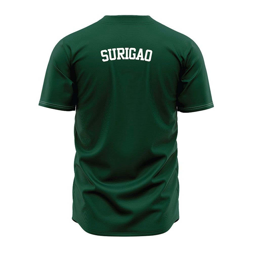 Hawaii - NCAA Baseball : Joshua Surigao - Green Jersey-1