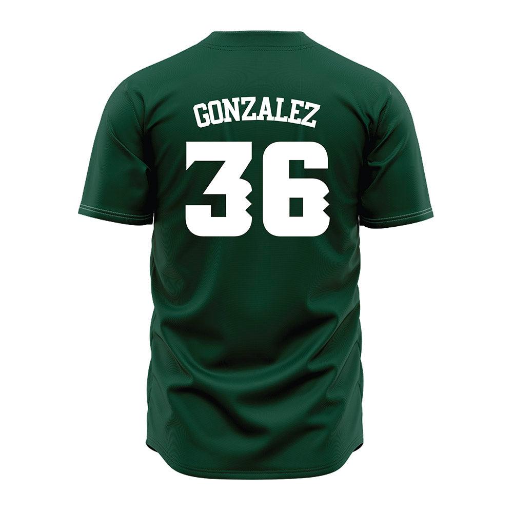 Hawaii - NCAA Baseball : Sebastian Gonzalez - Green Jersey-1
