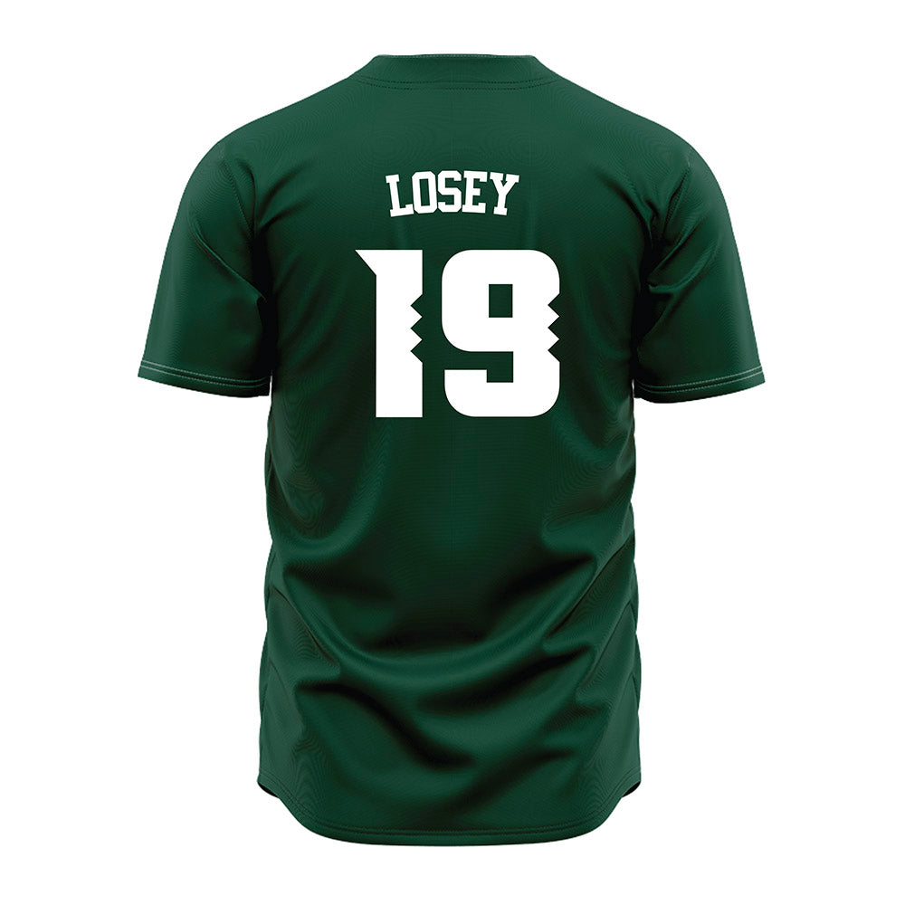 Hawaii - NCAA Baseball : Zach Losey - Green Jersey-1