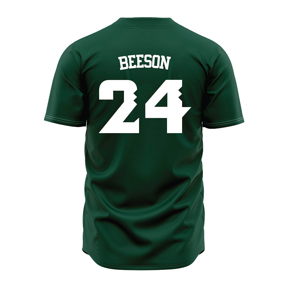 Hawaii - NCAA Baseball : Britton Beeson - Green Jersey-1