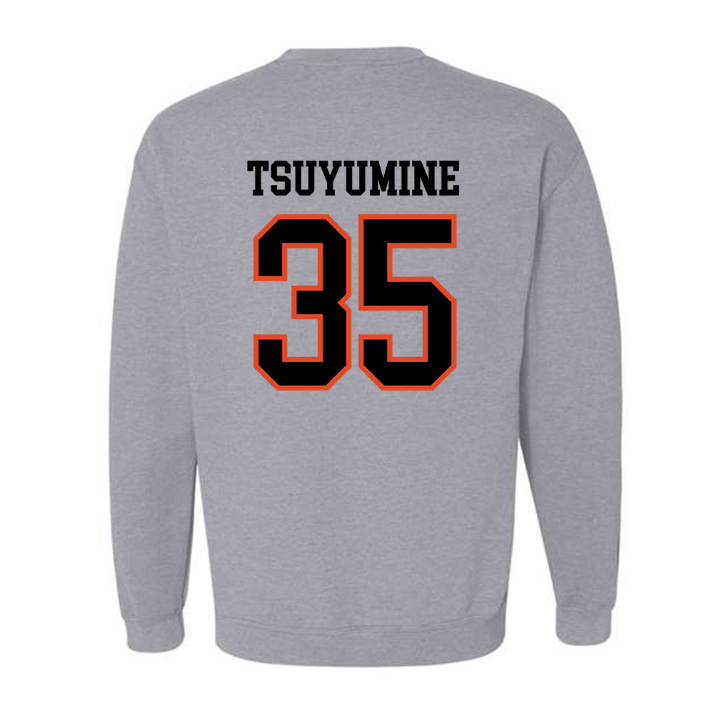 Oregon State - NCAA Football : Tetsuta Tsuyumine - Classic Shersey Crewneck Sweatshirt-3