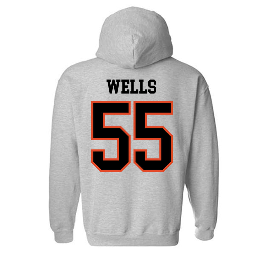 Oregon State - NCAA Football : Van Wells - Classic Shersey Hooded Sweatshirt-3