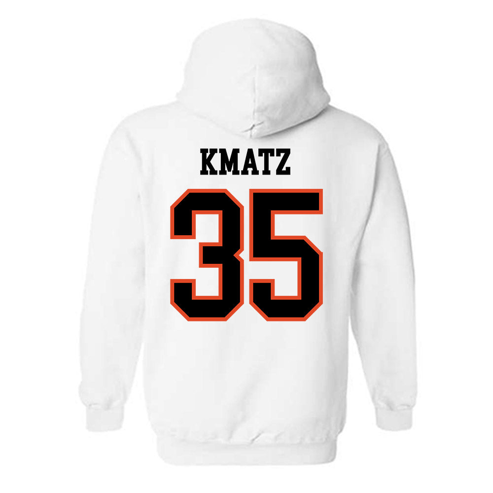 Oregon State - NCAA Baseball : Zach Kmatz - Classic Shersey Hooded Sweatshirt-1