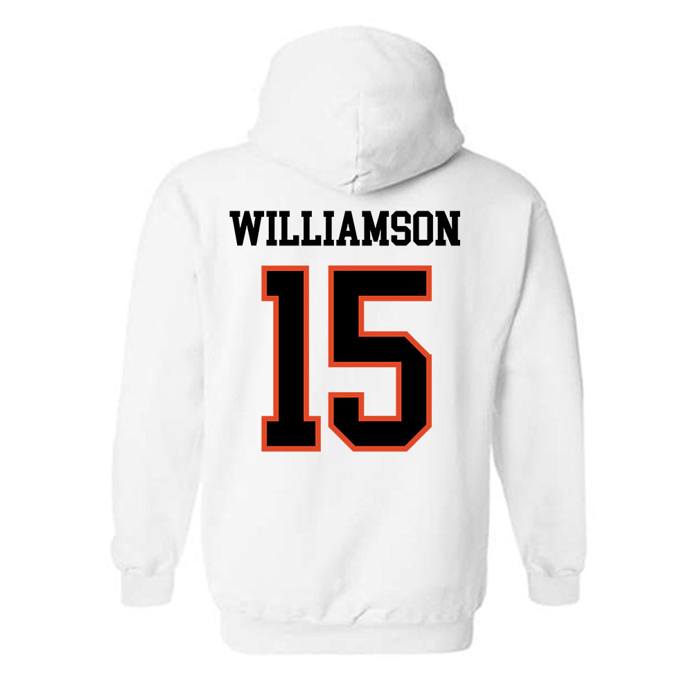 Oregon State - NCAA Women's Basketball : Lizzy Williamson - Classic Shersey Hooded Sweatshirt-1