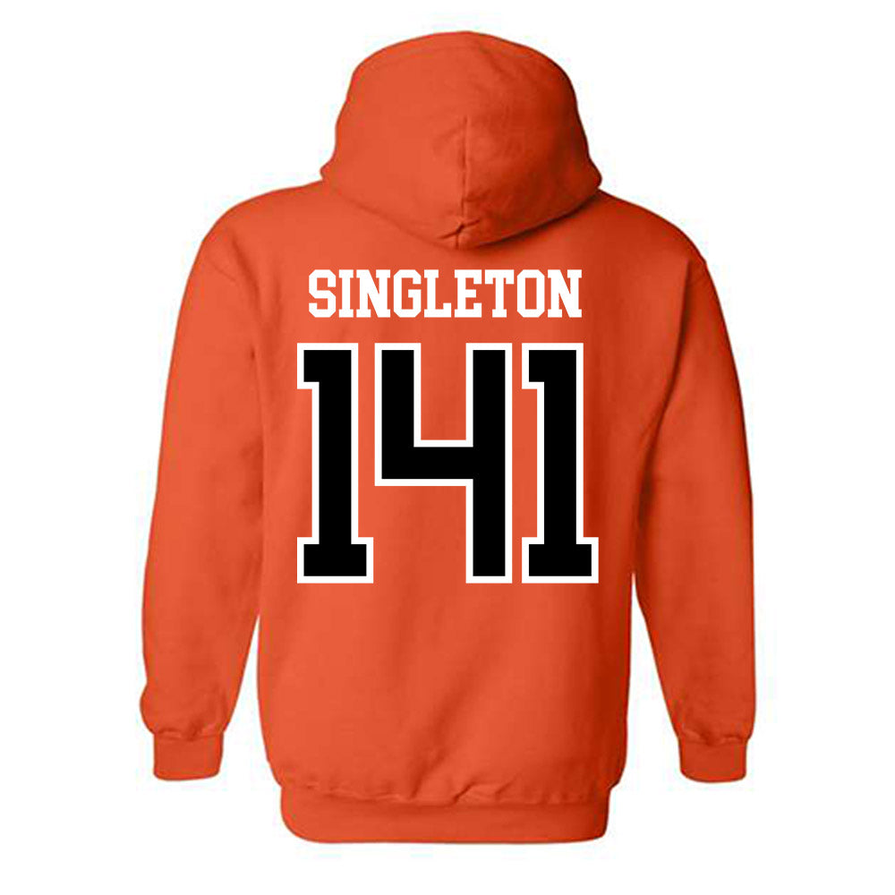 Oregon State - NCAA Wrestling : Nash Singleton - Classic Shersey Hooded Sweatshirt-1