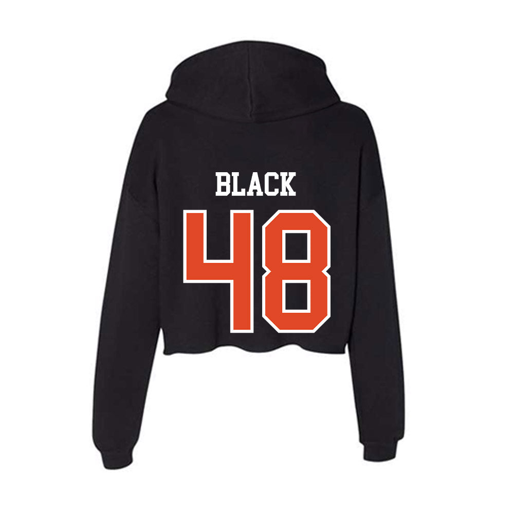 Oregon State - NCAA Football : Dylan Black - Women's Crop Fleece Hoodie-1