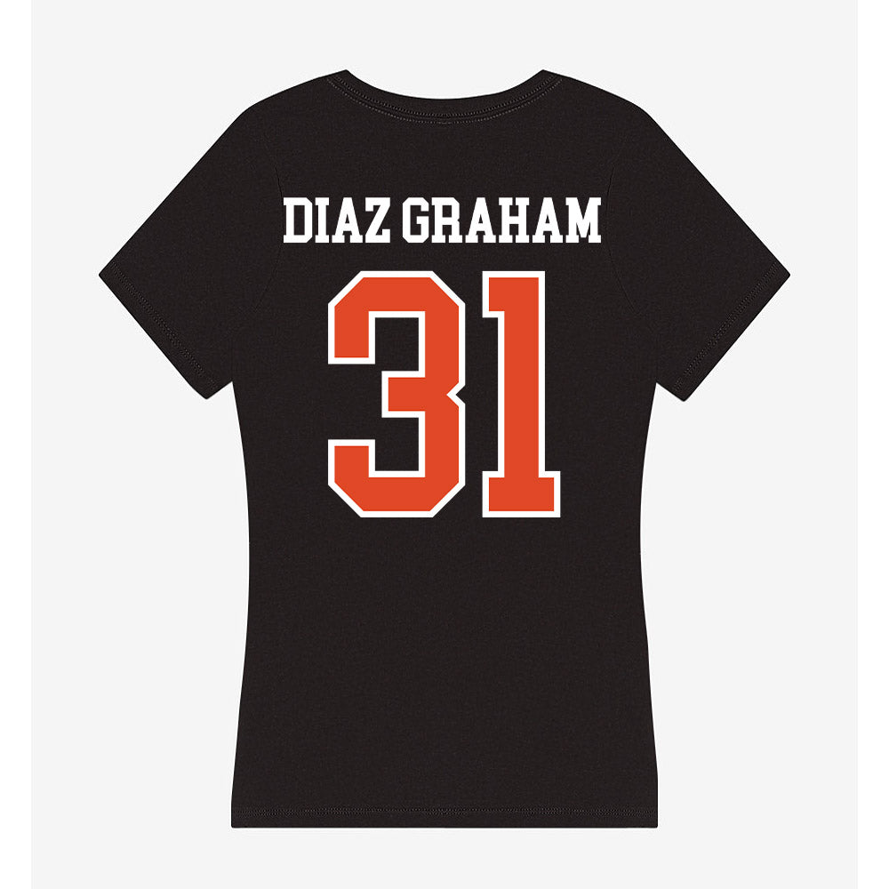 Oregon State - NCAA Men's Basketball : Jorge Diaz Graham - Women's V-Neck T-Shirt-1