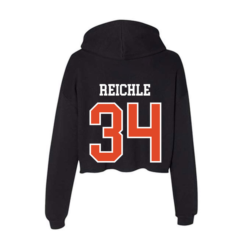 Oregon State - NCAA Football : Jake Reichle - Women's Crop Fleece Hoodie-1