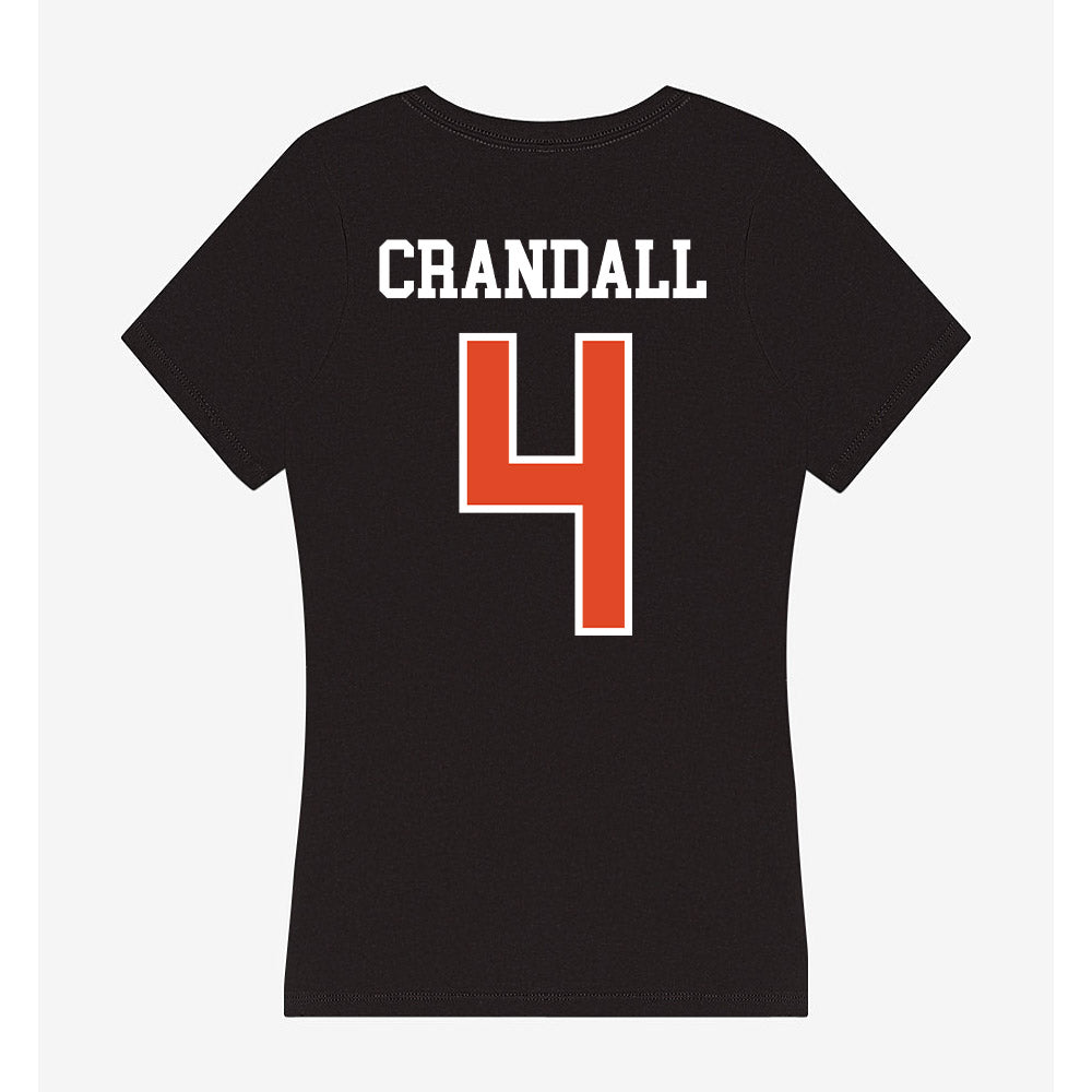 Oregon State - NCAA Football : TJ Crandall - Women's V-Neck T-Shirt-1