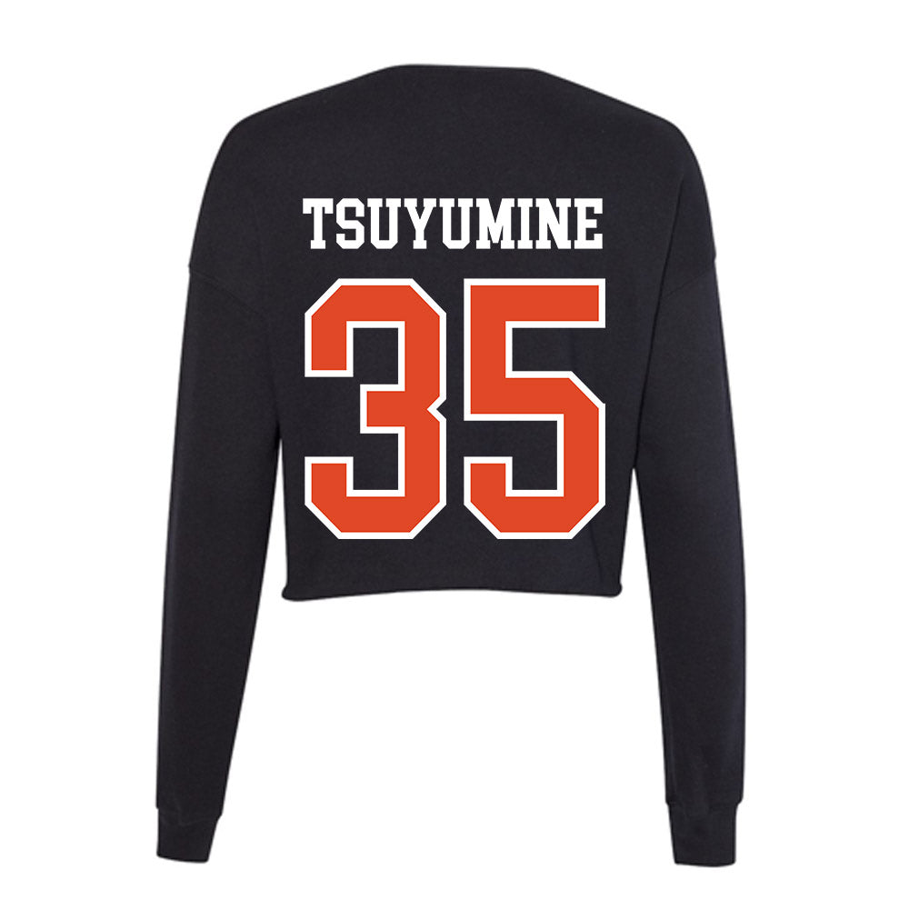Oregon State - NCAA Football : Tetsuta Tsuyumine - Women's Cropped Crew Fleece-1