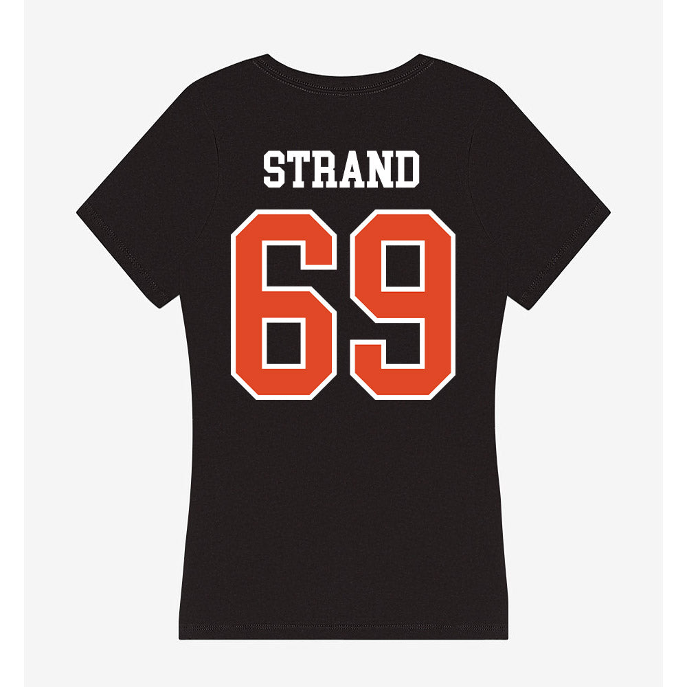 Oregon State - NCAA Football : Jacob Strand - Women's V-Neck T-Shirt-1