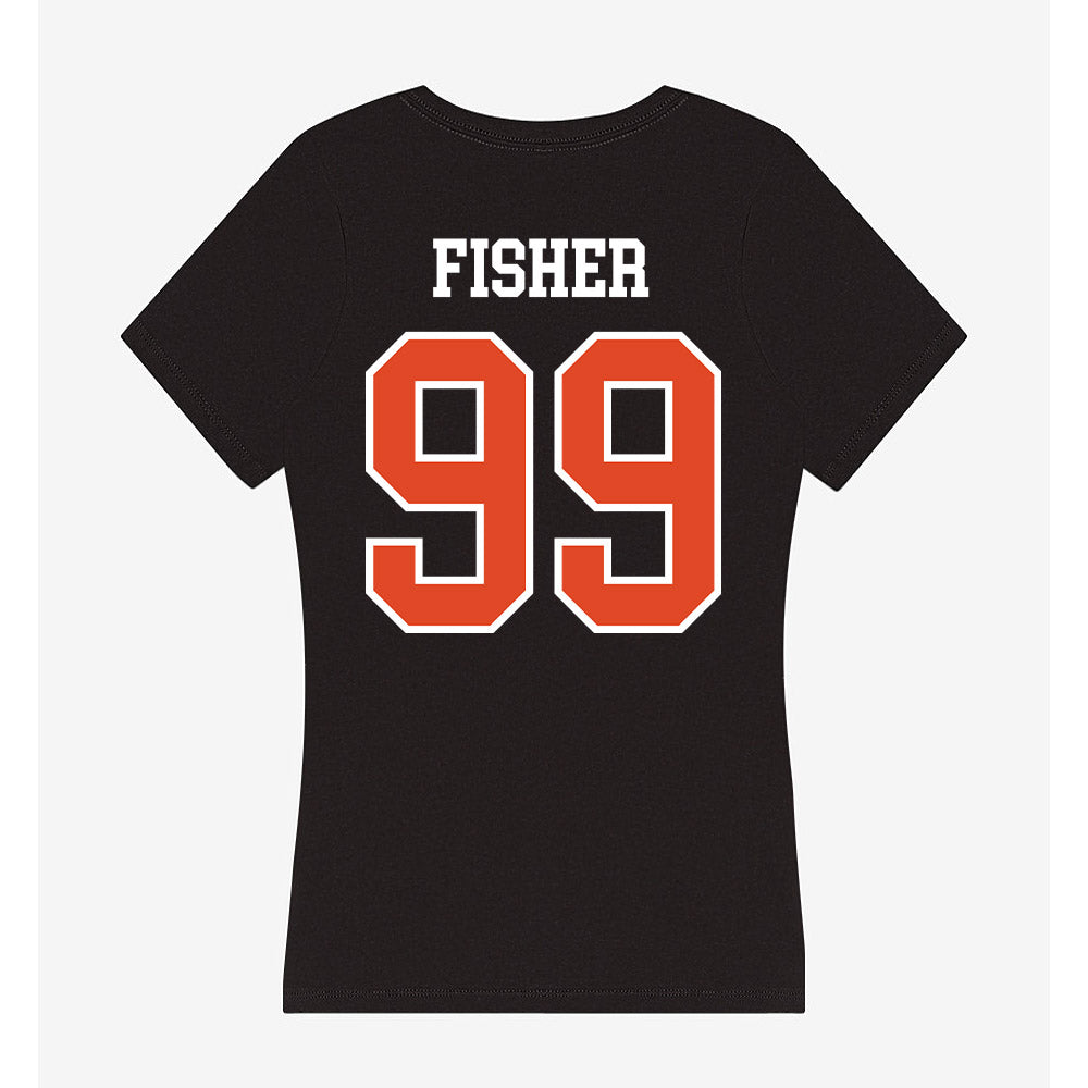Oregon State - NCAA Football : Niklas Fisher - Women's V-Neck T-Shirt-1