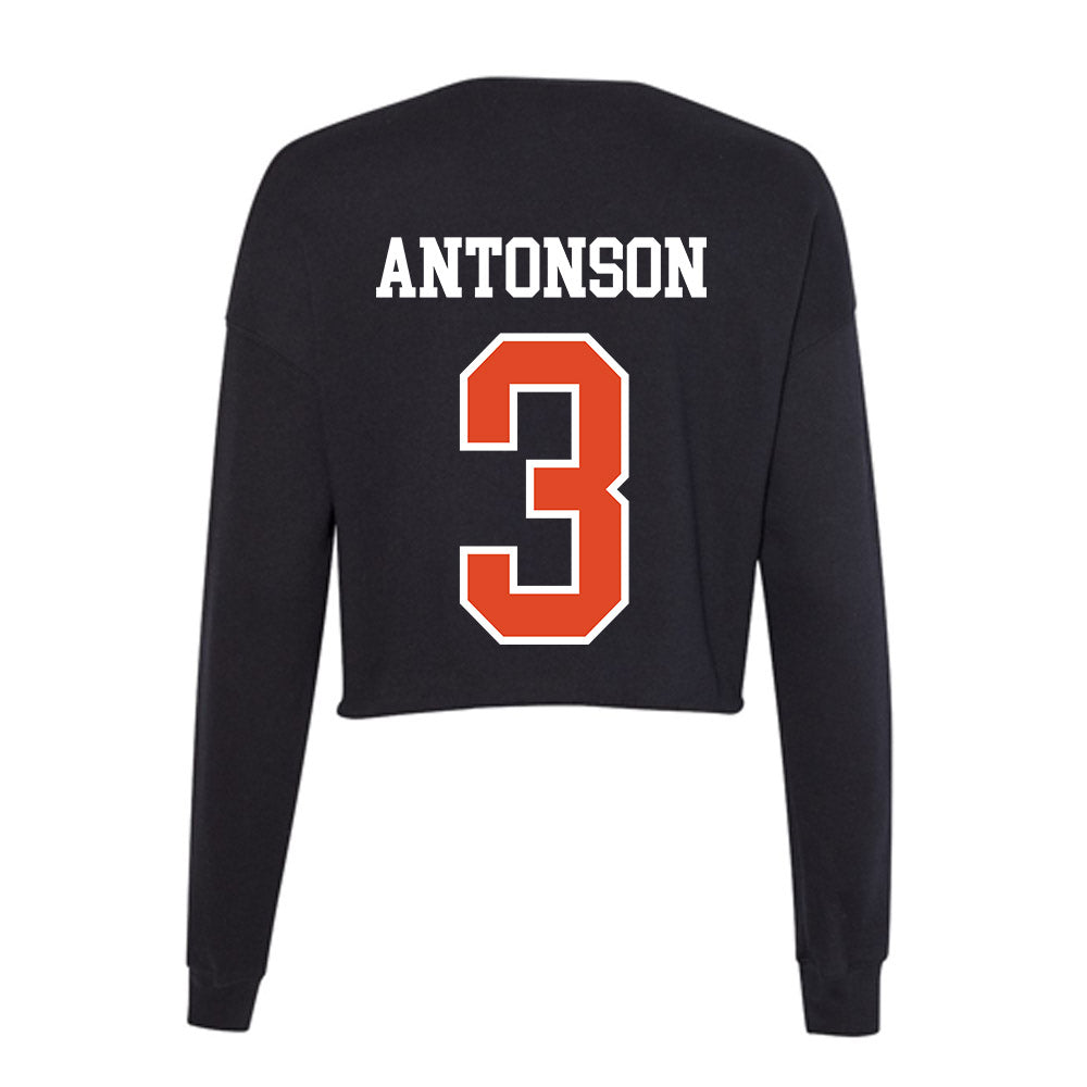 Oregon State - NCAA Women's Soccer : Lindsey Antonson - Women's Cropped Crew Fleece-1