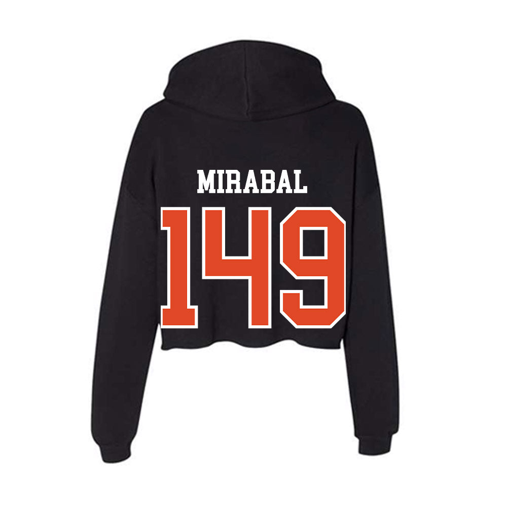 Oregon State - NCAA Wrestling : Moses Mirabal - Women's Crop Fleece Hoodie-1