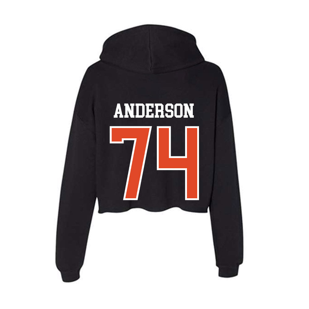 Oregon State - NCAA Football : Jacob Anderson - Women's Crop Fleece Hoodie-1