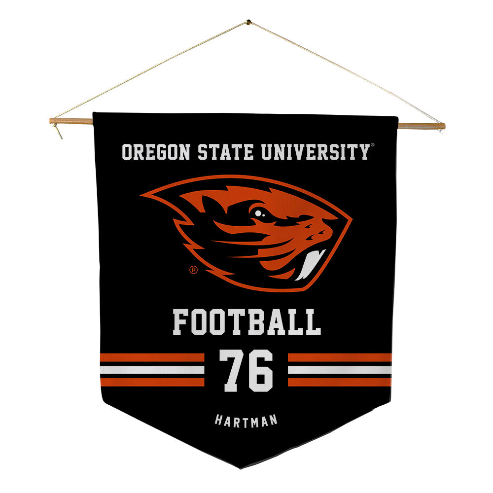 Oregon State - NCAA Football : Ben Hartman - Pennant - 18" x 21"-0