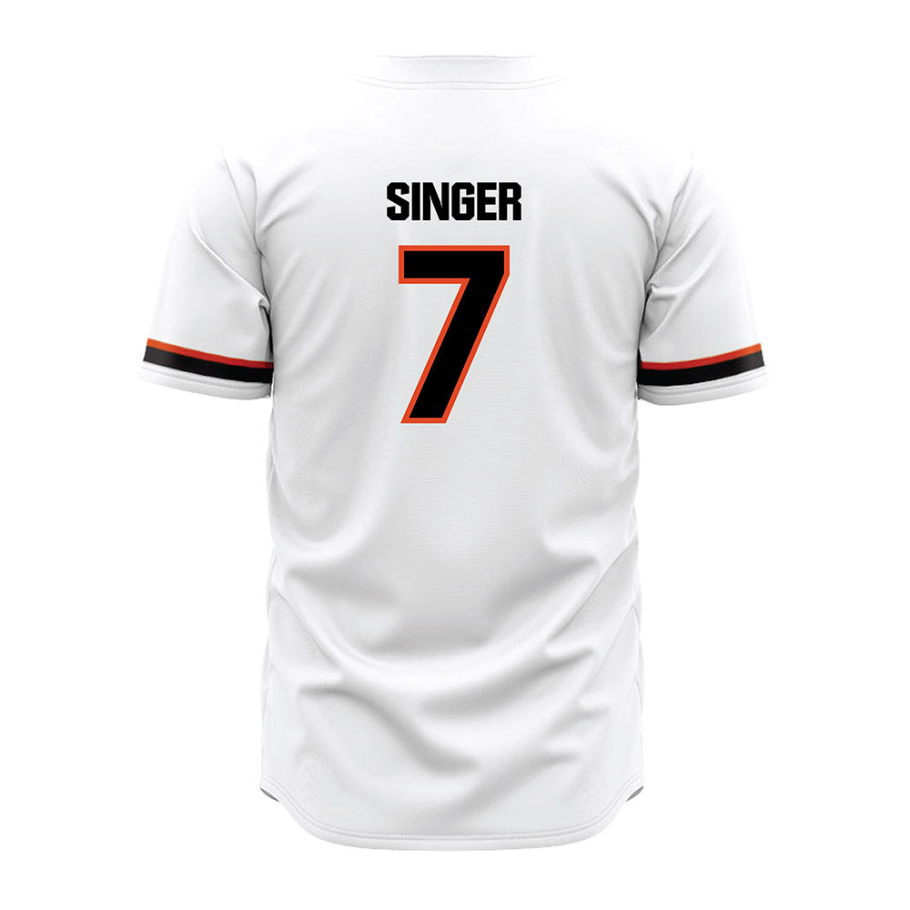 Oregon State - NCAA Baseball : Aj Singer - White Jersey-1