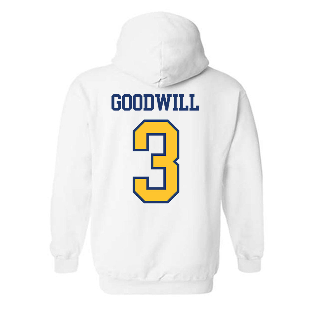 New Haven - NCAA Football : Calson Goodwill - Classic Shersey Hooded Sweatshirt-1