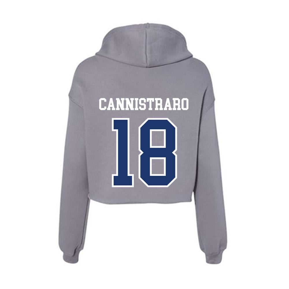 New Haven - NCAA Football : Ty Cannistraro - Classic Shersey Women's Crop Fleece Hoodie-1