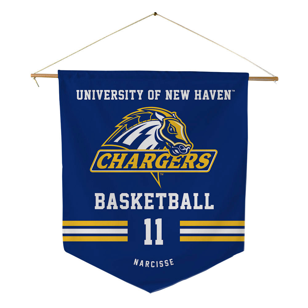 New Haven - NCAA Men's Basketball : Nate Narcisse - Pennant - 18" x 21"-0