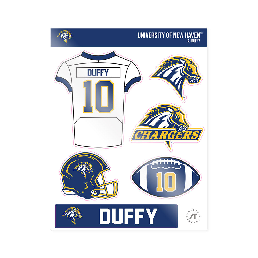 New Haven - NCAA Football : Aj Duffy - Sticker Sheet-0