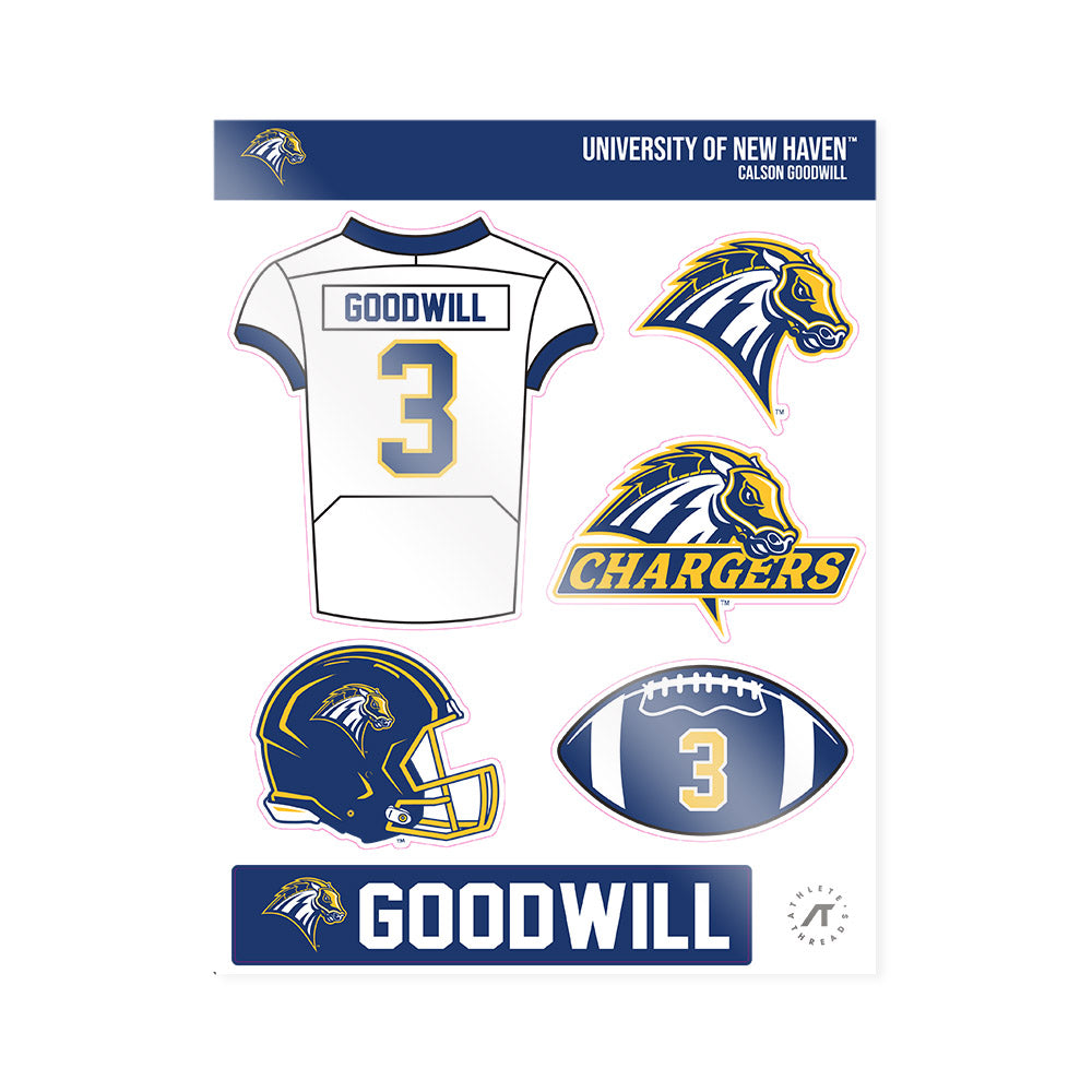 New Haven - NCAA Football : Calson Goodwill - Sticker Sheet-0