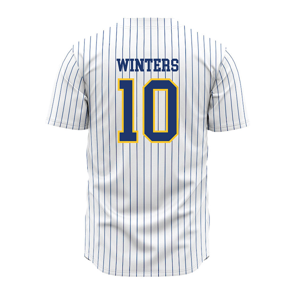 New Haven - NCAA Baseball : Gavin Winters - Pinstripe Jersey-1