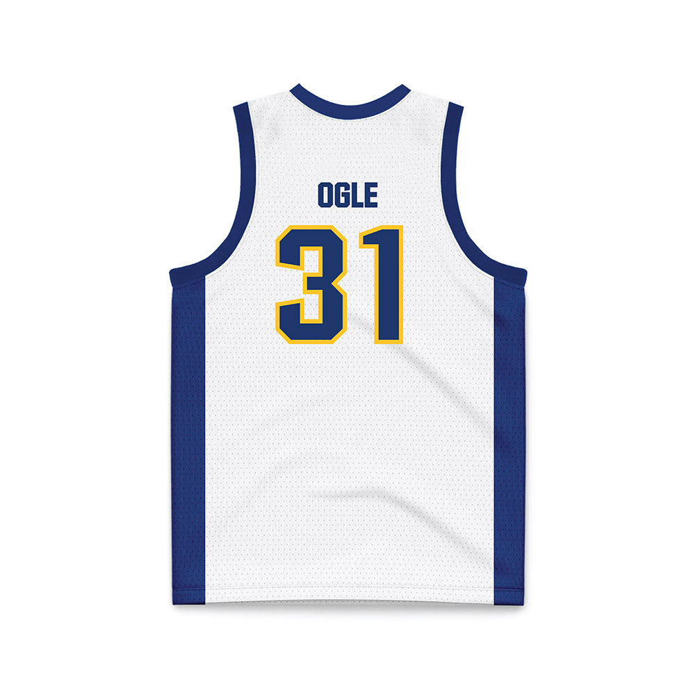 New Haven - NCAA Men's Basketball : Matiss Ogle - White Basketball Jersey-1