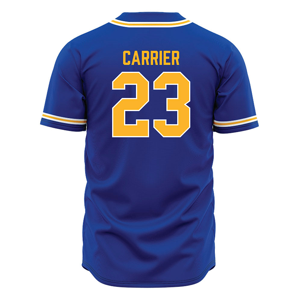 Pittsburgh - NCAA Baseball : Lorenzo Carrier - Blue Jersey-1