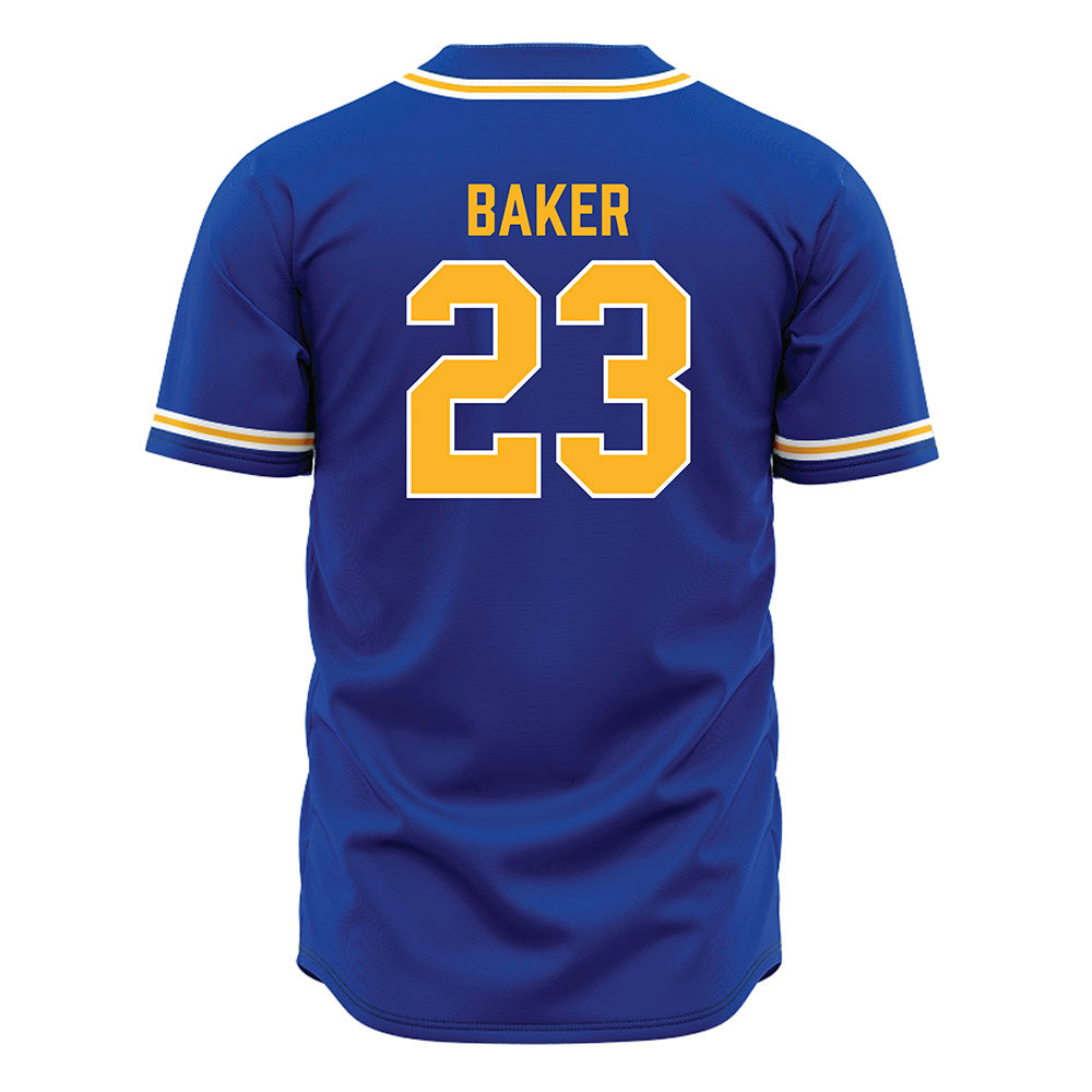 Pittsburgh - NCAA Baseball : Chris Baker - Blue Jersey-1