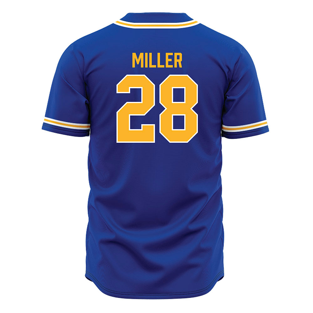 Pittsburgh - NCAA Baseball : Gavin Miller - Blue Jersey-1