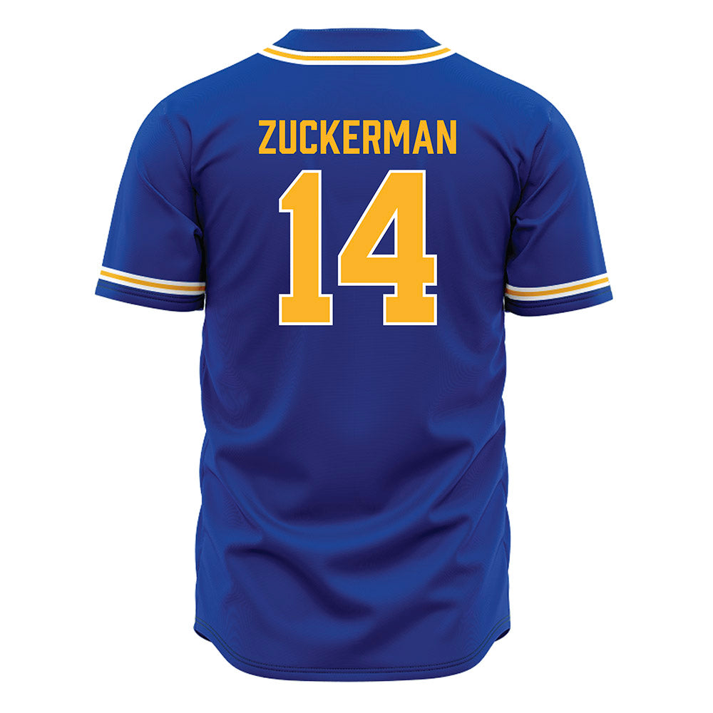 Pittsburgh - NCAA Baseball : Ryan Zuckerman - Blue Jersey-1