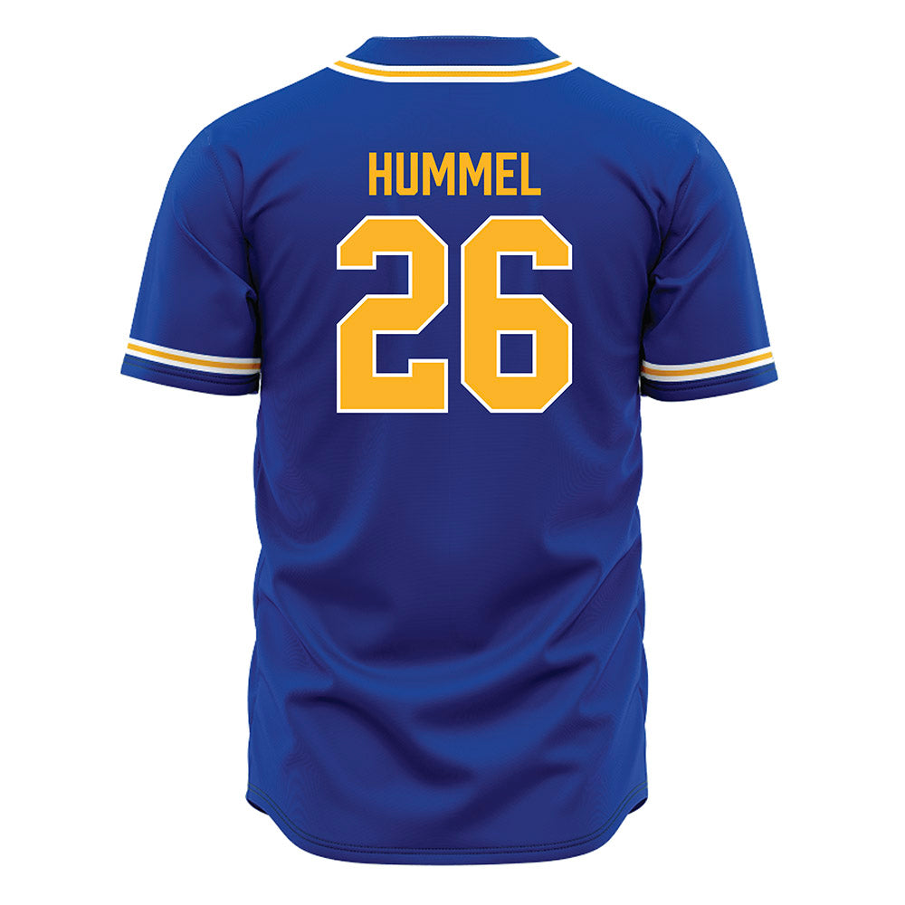 Pittsburgh - NCAA Baseball : Will Hummel - Blue Jersey-1
