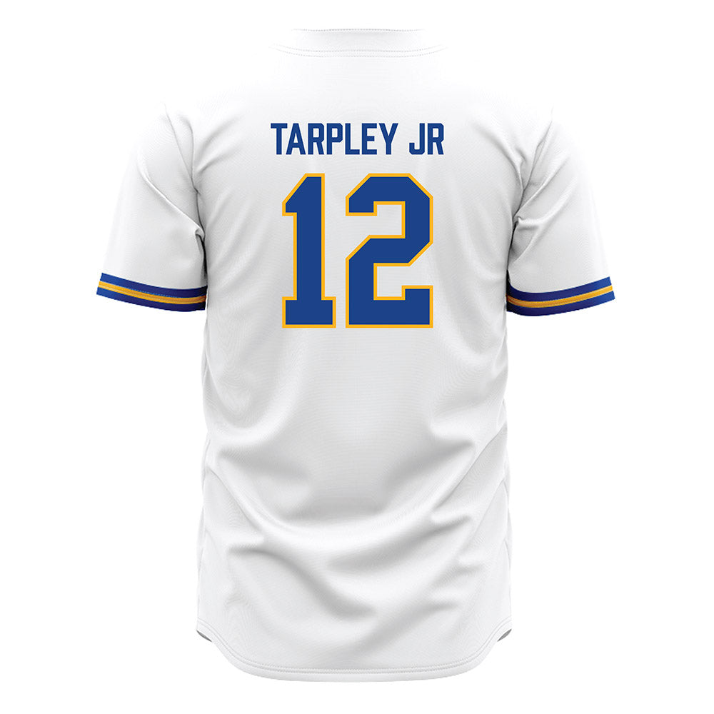 Pittsburgh - NCAA Baseball : Derrick Tarpley Jr - White Jersey-1