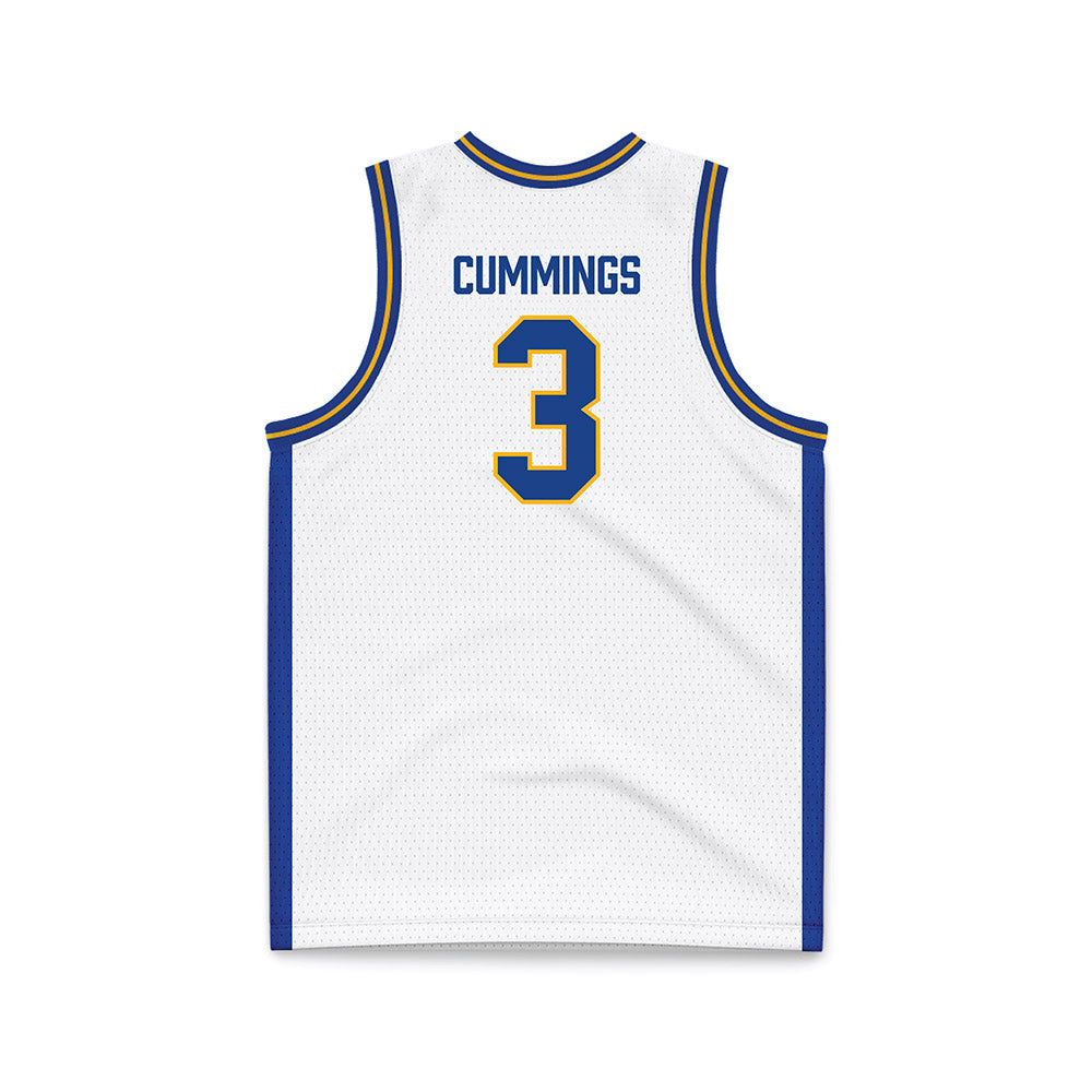 Pittsburgh - NCAA Men's Basketball : Brandin Cummings - White Basketball Jersey-1