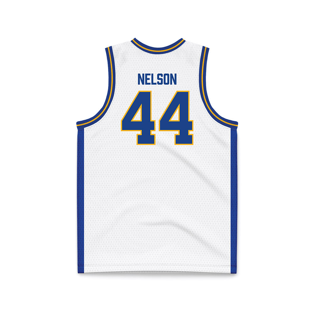 Pittsburgh - NCAA Men's Basketball : Jajuan Nelson - White Basketball Jersey-1