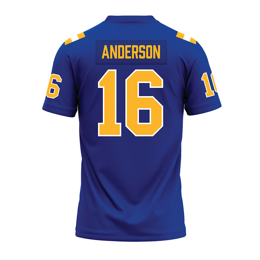 - NCAA Football : Jesse Anderson - Blue Premium Football Jersey-1