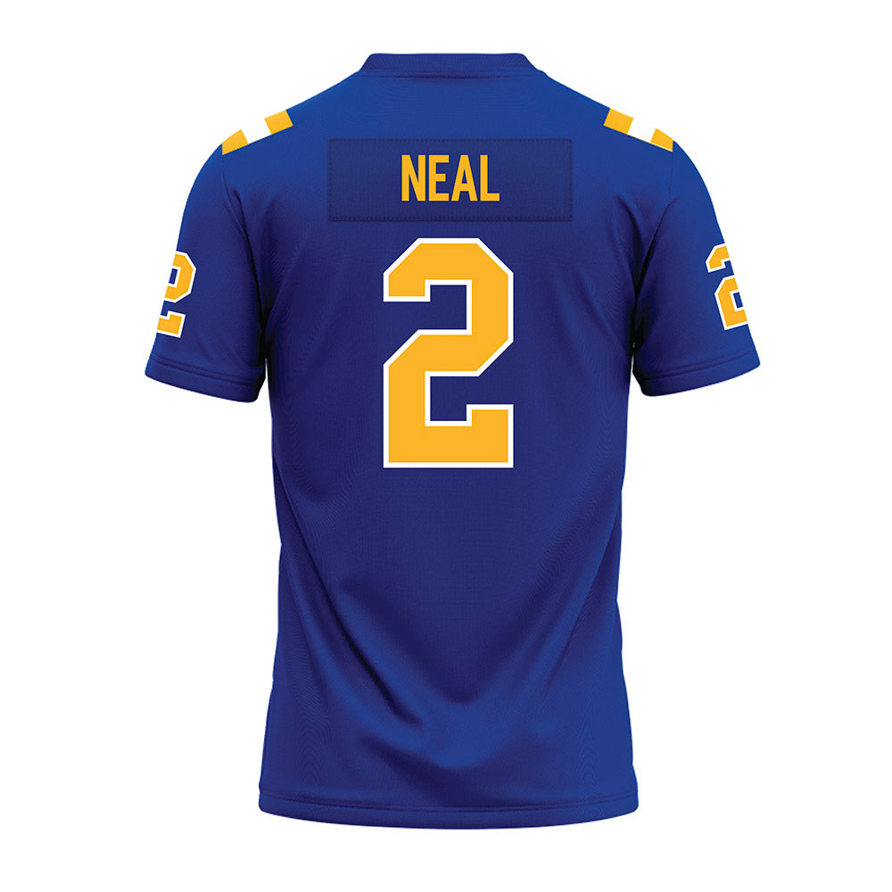 Pittsburgh - NCAA Football : Isaiah Neal - Blue Premium Football Jersey-1