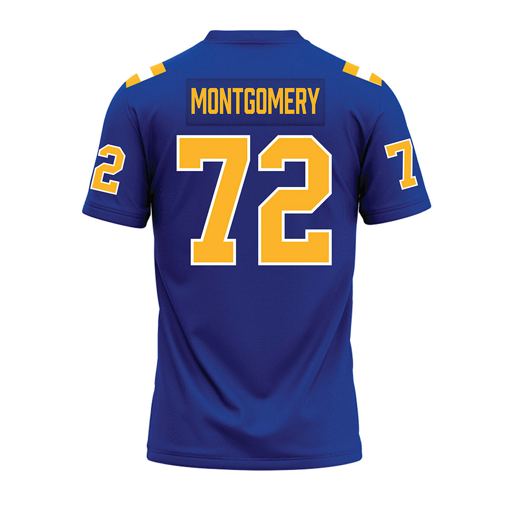 Pittsburgh - NCAA Football : Isaiah Montgomery - Blue Premium Football Jersey-1