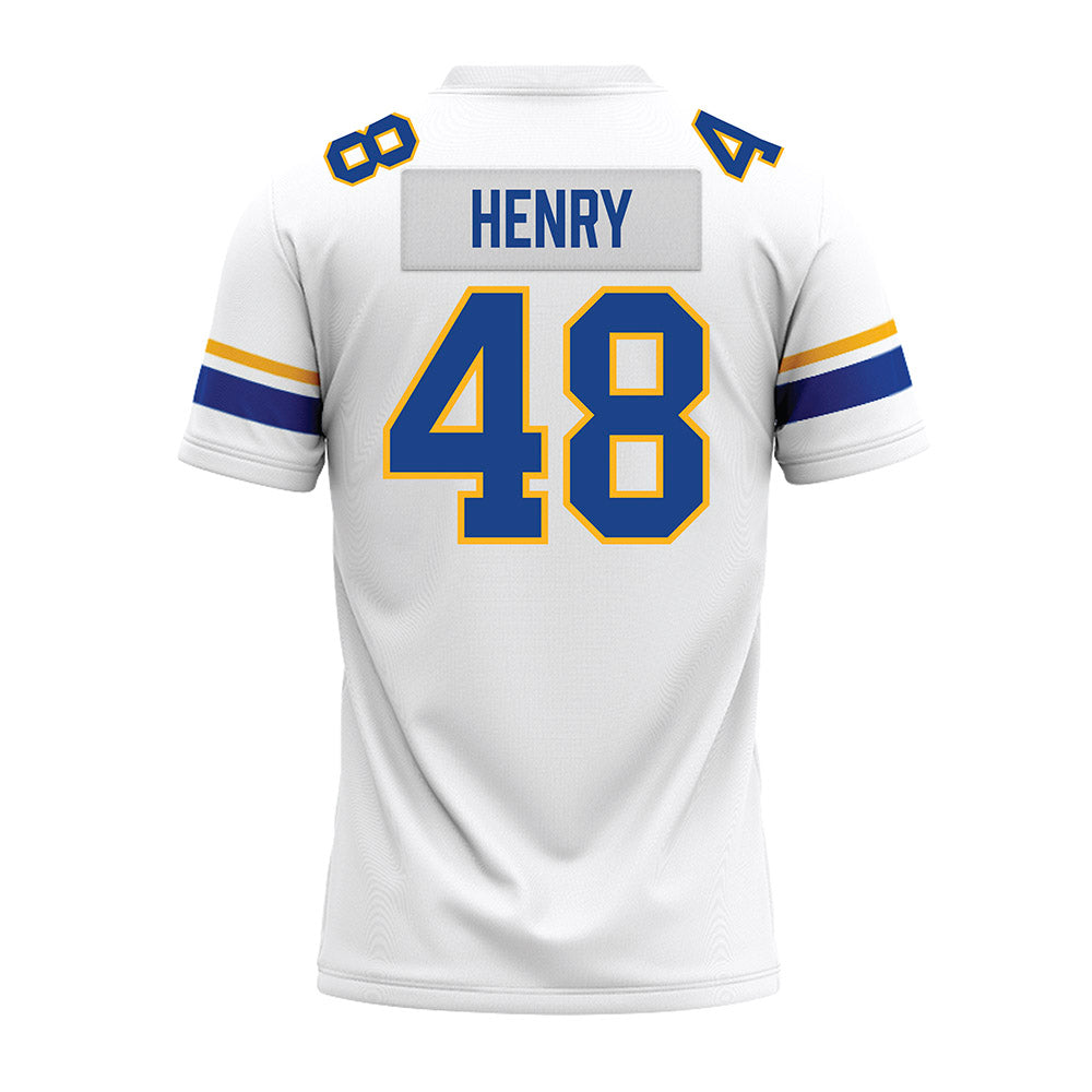 Pittsburgh - NCAA Football : Jakson Henry - White Premium Football Jersey-1