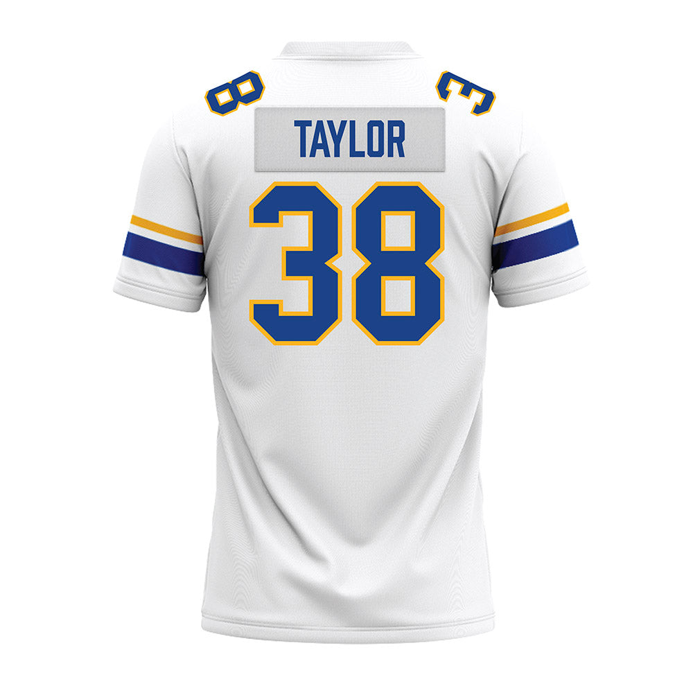 Pittsburgh - NCAA Football : Emmanuel Taylor - White Premium Football Jersey-1