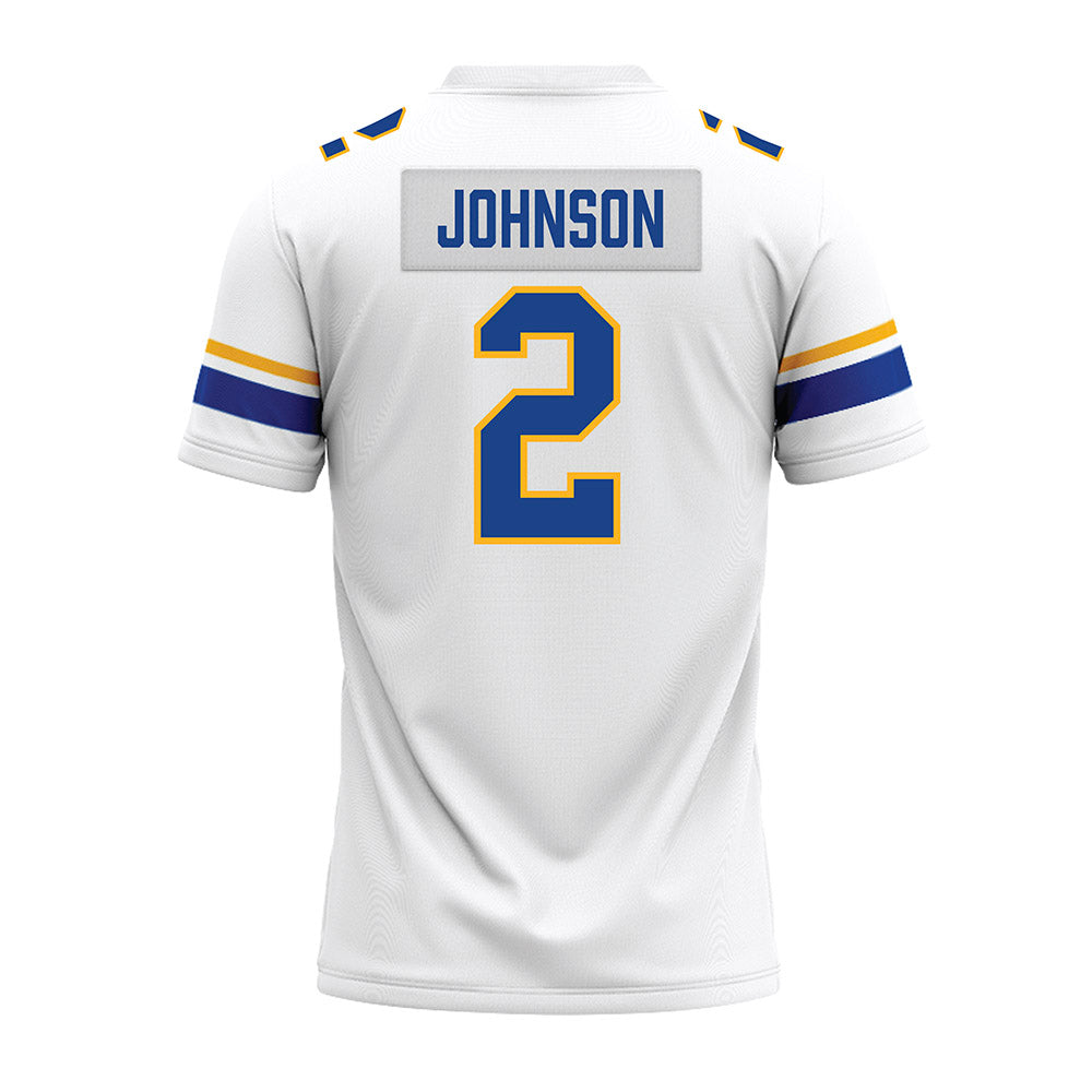 Pittsburgh - NCAA Football : Kenneth Johnson - White Premium Football Jersey-1