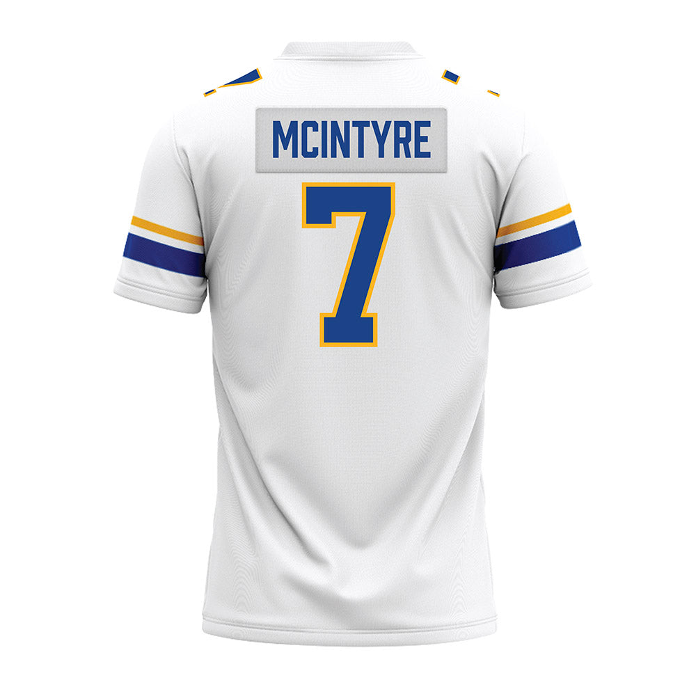 Pittsburgh - NCAA Football : Javon Mcintyre - White Premium Football Jersey-1